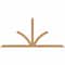 Ekena Millwork Richland Timber Gable Bracket, Western Red Cedar, 96"W x 44"H x 3 1/2"D x 3 1/2"F, 11/12 Pitch GBW096X44X0404RIC00SWR - alternate 1